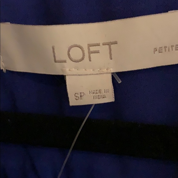 Royal blue LOFT long sleeve blouse. - Picture 3 of 6